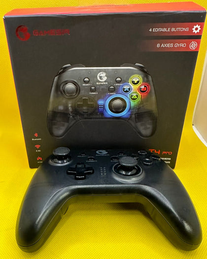 GameSir T4 Pro Multi-platform Bluetooth Game Controller 2.4GHz Wireless Gamepad for iOS 13.4 / Android / PC / Nintendo Switch.