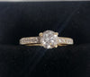 9ct Yellow Gold Ring With Cubic Zirconia Stones - 1.87G - Size K - Hallmarked