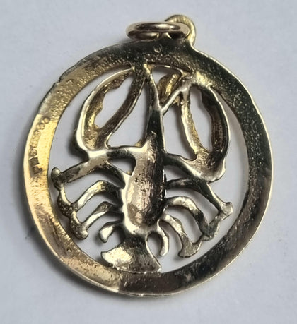 9ct Gold Scorpio Pendant