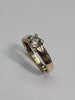 14ct Gold cz Ring Size N