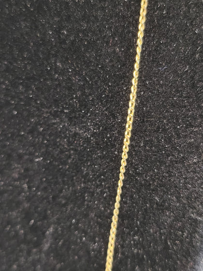 9ct Yellow Gold Narrow Gold Chain - 22