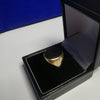 9K Gold Signet Ring, Black Stone, 5.31Grams,, Hallmarked 375, Size: R