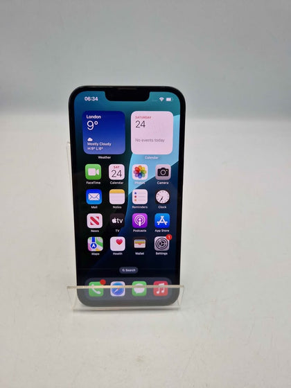 Apple Iphone 14 Mobile Phone - 128GB SSD - Black - Open Unlocked - Unboxed (89% Battery) ** HAIRLINE CRACK**