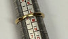 9CT GOLD DIAMOND HEARTS RING SIZE L 1/2
