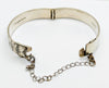 925 SILVER, BANGLE WITH LIFTING LOCK AND SMALL CHAIN, 6", 38.3G, BOXED