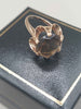 9K (375 Hallmarked & Tested), Gold Ring With Grey Stone, Weight: 3.06G, Size:K