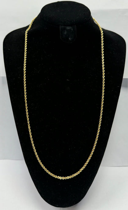 14ct Yellow Gold rope Chain, 30