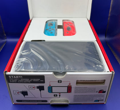 Nintendo Switch Console OLED 64GB Neon Red / Blue Boxed - LIKE NEW - Chesterfield