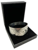 925 Hallmarked Silver, Engraved Bangle with Adjusting Size, 4"-8", 29.24g, Boxed