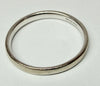 18ct white gold wedding band ring M 1/2