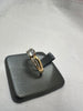 9ct Yellow Gold Clear Gem Ring - Size M