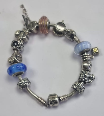 Pandora Bracelet 19cm With Charms