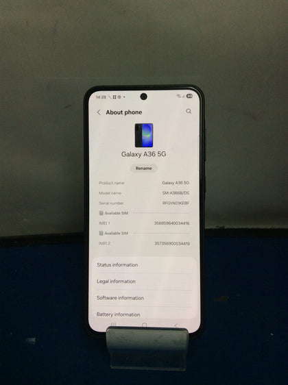 Samsung Galaxy A36 - 256GB Storage