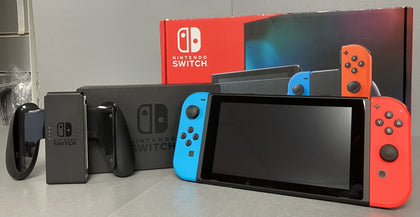 Nintendo Switch V2 Neon Blue/Neon Red ** Boxed **