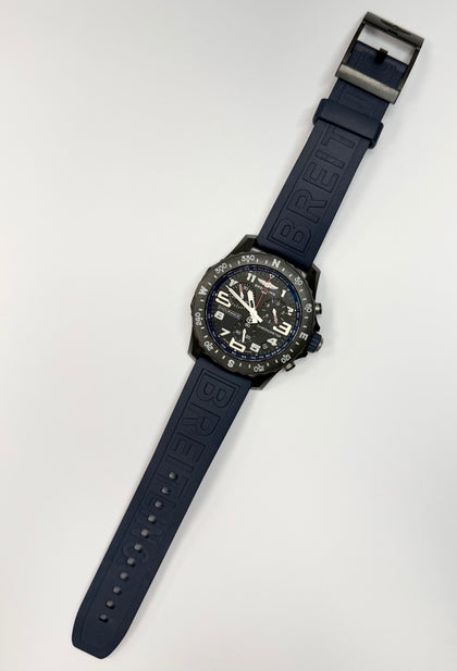 Breitling Endurance Pro X82310 44mm Chronograph Navy Blue Rubber Strap Watch