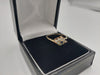 9K Gold Ring with Zirconia Stones. 375 Hallmarked, 1.30Grams, Size: L
