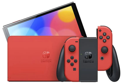 Red Nintendo Switch OLED Mario
