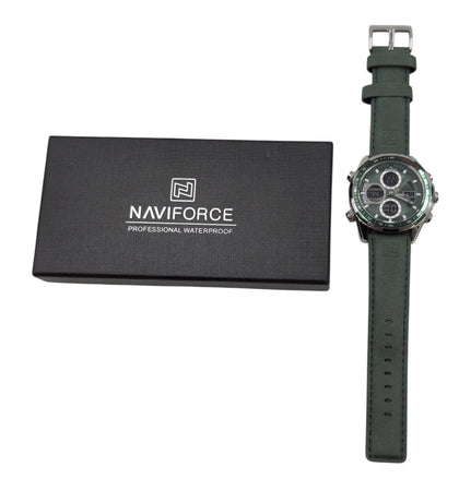 NAVIFORCE NF9197 Analog-Digital Green Watch 