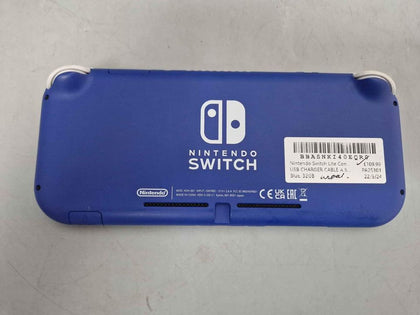 NINTENDO SWITCH LITE BLUE WITH NON ORGINAL CHARGER