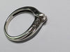 9CT WHITE GOLD DIAMOND RING  .25CT