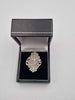 9ct White & Yellow Gold Ladies Diamond & CZ Cluster Ring - 10.82 Grams - Size S