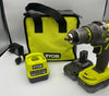 Ryobi Hammer Drill R18PD3, With 2x Batteries & Charger, Comes With Carry Case