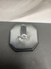 9ct White Gold Gemmed Ring - Size O