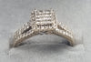 9ct White Gold Diamond Ring