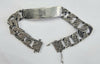 Silver Vintage Curb I.D Bracelet 8"