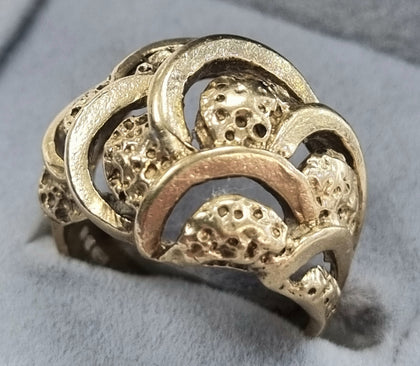 9ct Gold Ornate Ring 