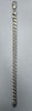 22cm Length 8mm in width 33.2g silver curb  bracelet