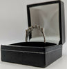 585 14CT Hallmarked, White Gold, 5 Large Stones On Styled Frame, Size 11/W, 2.99g