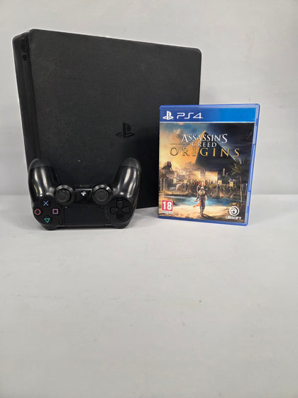 Sony PlayStation 4 Slim - Black -1TB Console - Assassins Creed Origins package