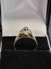 9ct Yellow Gold Ring with Clear Stones - Size N - 2.51g