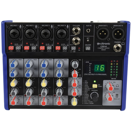 Citronic Compact Mixer With BT And DSP Effects CSD-6.