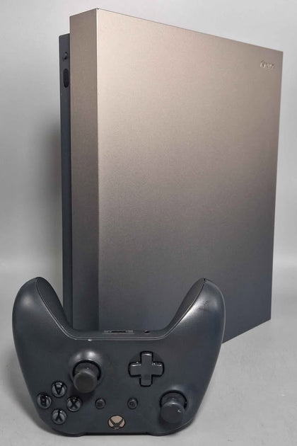 Xbox One X Console, Gold Rush Ed. Gold/Grey 1TB
