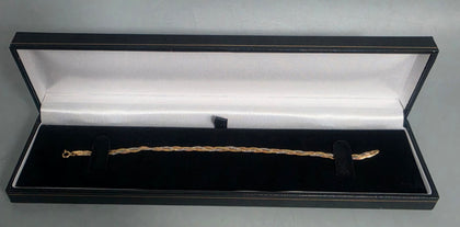 9ct GOLD B/LET 1.4G 375 7'' in Length (WHITE, YELLOW, ROSE)