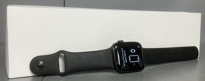 Apple Watch Series 5 (GPS + Cellular, 44mm) Space Gray Aluminum Case with Black Sport Band