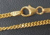 18ct Gold Curb Chain 9.02g 24"
