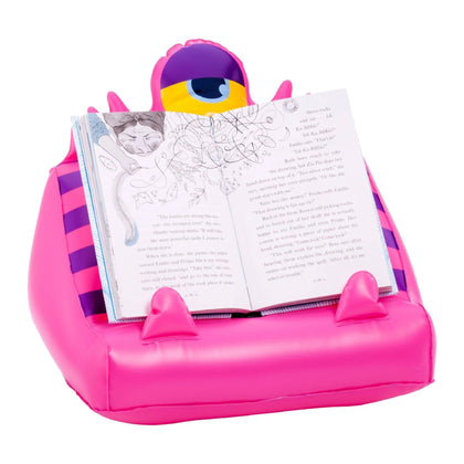 The Bookmonster Air - Inflatable Tablet Stand & Book Holder - Garlie.