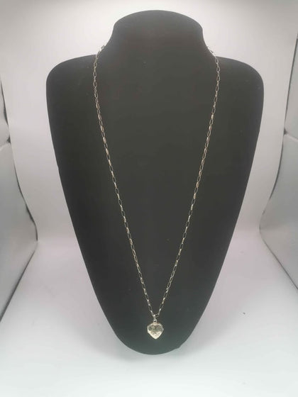 9CT Gold Chain With Heart Lockett 28