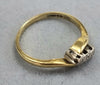 18ct Gold Diamond Ring size M