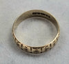 9ct Gold Patterned Ring "O1/2"