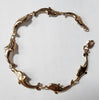 14ct Rose Gold Dolphin Bracelet - 8.5" - 7.39G - Hallmarked