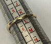 9ct yellow gold cluster ring size K 1/2