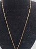 14ct Yellow Gold Link Chain Necklace With Vespa Moped Pendant - 12.15 Grams - 20" Long