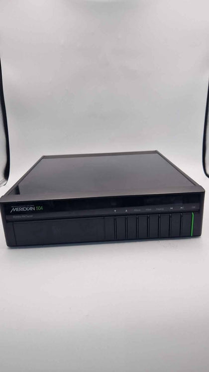 Meridian 504 Stereo FM Tuner – Black – Boothroyd Stuart - Vintage