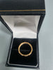 9CT Gold Ring 2.3G 375 Size O With Red and White Stones