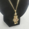 9K Gorgeous Necklace with Clown Pendant 11.72Grams Total, Hallmarked & Tested (375) 20" Length Necklace