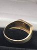 9ct full hallmarked diamond ring , 2.3 grams - size R